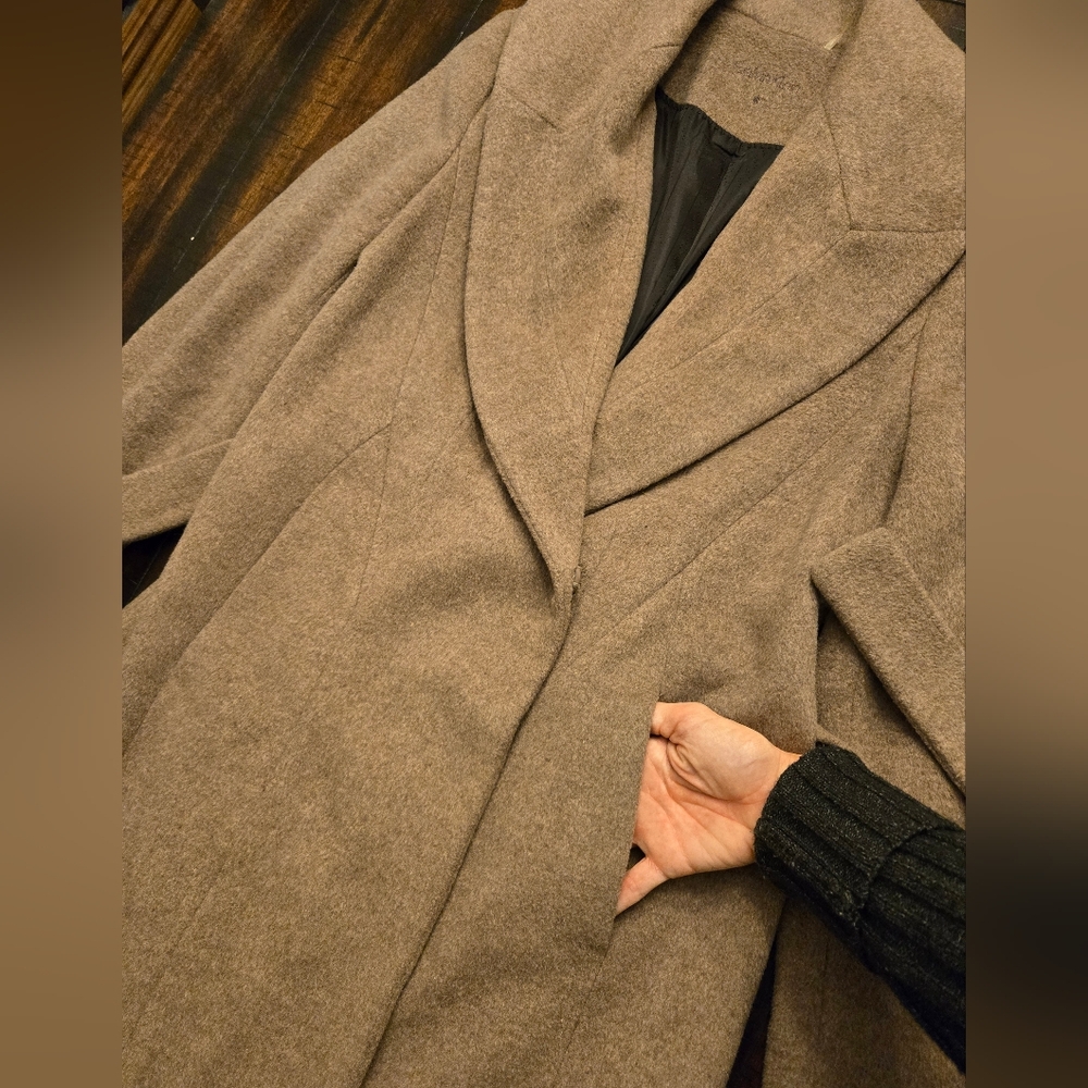 Calvin Klein Wool Coat - Picture 2 of 10
